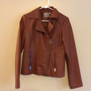 Faux leather jacket